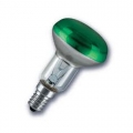 Лампа зеркальная 40Вт R50 E14(зеленая) (Philips)